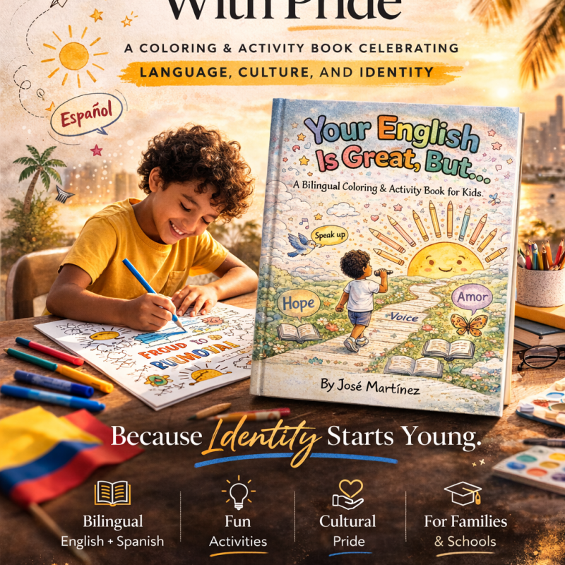 New Book Out: José Martínez Releases Bilingual Coloring & Activity Book for Kids