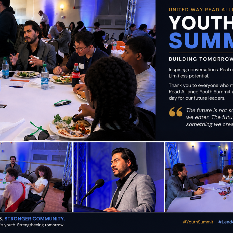 Emmy Award-Winning Journalist José Martínez Encourages Leadership and Storytelling at First-Ever United Way Read Alliance Youth Summit in Reading