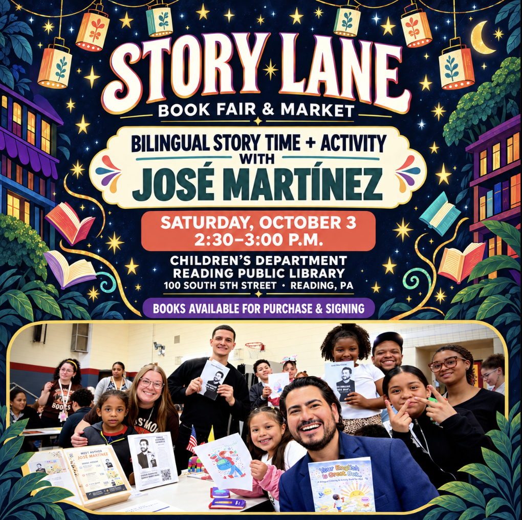José Martínez to Lead Bilingual Story Time at Reading Public Library Book Fair